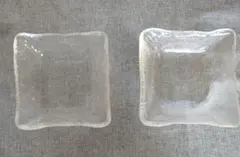 ガラス製 小鉢 2客セット 四角 和食器