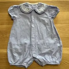 半袖フリルロンパース 70サイズ