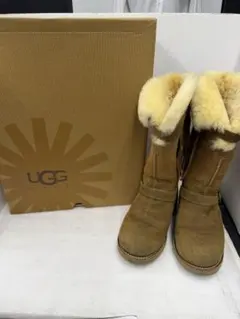 UGG ムートンブーツ ブラウン フリンジ付き