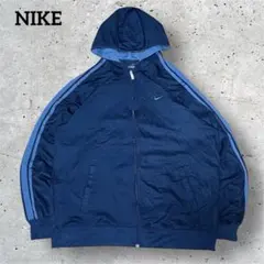 NIKE ナイキ　ロゴ　刺繍　フルジップ　パーカー　ジャージ　古着