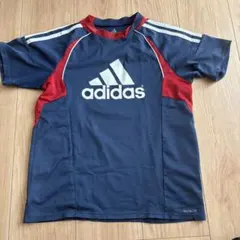 adidas キッズ Tシャツ 140 ネイビー