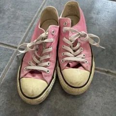 Converse ピンク ローカットスニーカー