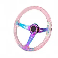 ハート型透明アクリルステアリング ハート型透明アクリルステアリング - メルカリ