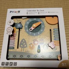 【新品】ダッドウェイ PolarB カレンダー＆クロック 木製知育玩具