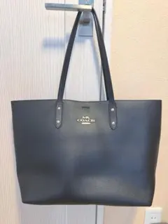 COACH トートバッグ アベニュー A4 肩掛け ブラック 革 美品
