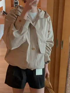 レディース 定番シンプルI カジュアル フード付き アウター トレンチコート