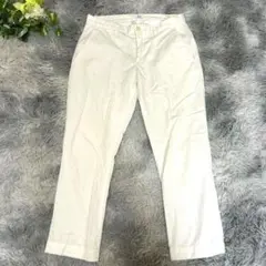 【GAP】ストレート カジュアル パンツ Sサイズ白