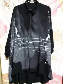平沢進（核P-MODEL）回=回ライブグッズ オーバーサイズロングシャツ