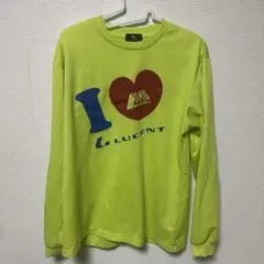 ルーセント I LOVE LUCENT アカエム　長袖シャツ Lイエロー