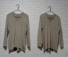 HEATTECH 長袖シャツ ベージュ Mサイズ 2枚セット