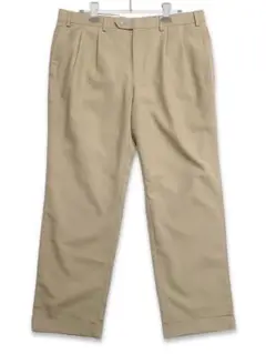 RALPH LAUREN ラルフローレン スラックスパンツ ツータック ブラウン