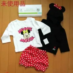 【新品未使用】ミニーマウスなりきりギフト 3点セット パーカー Tシャツ パンツ