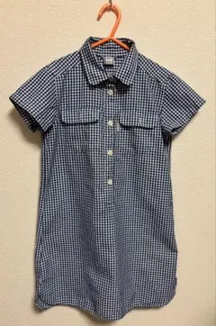 モンベル　チェック柄半袖ワンピース　130