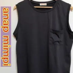 anap mimpi アナップミンピ ノースリーブTシャツ チャコールグレーのサムネイル