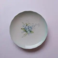 イマン　クラリス　ルーシュ小皿　陶器　取り皿　小皿　日本製　匿名発送　ブルー