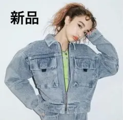 【美品】X-gir デニムジャケットBLEACHEDJACKETのサムネイル