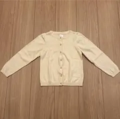 H&M キッズカーディガン 100cm〜104cm 女の子　アイボリー