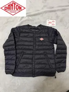 【美品】DANTON インナーダウン キルティングジャケット ブラック　36