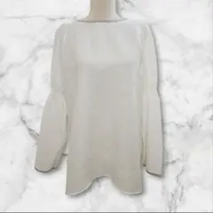 sakishimatokyo collection シアー配色ブラウス 白 Fのサムネイル