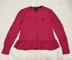 【Ralph Lauren】ペプラムカーデガン　120㌢