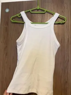 H&M ホワイト タンクトップ S