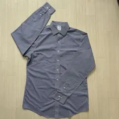 ブルックスブラザーズ　シャツ　ギンガムチェック　ブルー　青