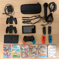Nintendo Switchセット（本体、周辺機器、ソフト6本）