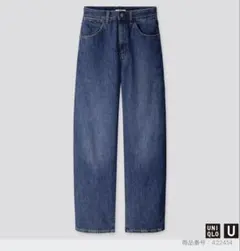 UNIQLO ワイドフィットカーブジーンズ 65BLUE