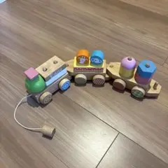 Edute ANIMALプルトイ エドュテ　汽車　列車　積み木　アニマル