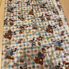 ディズニー　生地　ミッキーマウス　ナイロンタフタ　ハンドメイド　手芸