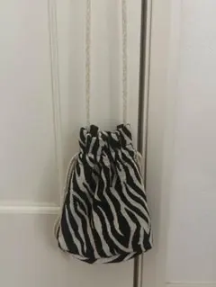 ゼブラ柄ショルダーバッグ ポシェット