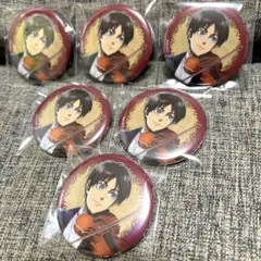 進撃の巨人　エレン A　ブラインド　ランダム　トレーディング缶バッジ　6個