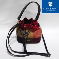 【新品未使用】ブルーレーベルクレストブリッジ コロンショルダーハンドバッグ レッ