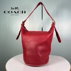 完売カラー！COACHオールドコーチ 型番9085バケツ型ショルダーバッグ
