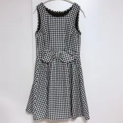 INGNI ワンピース チェック リボン ノースリーブ