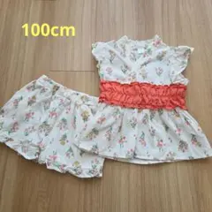 fitafuta 花柄 浴衣ドレス 100cmのサムネイル