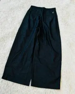 フレッドペリー　ワイドデニムパンツ　S インディゴ