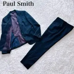 ポールスミス ブラック パンツスーツ ストライプ　ワンボタン　大きいサイズ