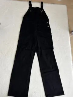 ブラックデニム オーバーオール サロペット