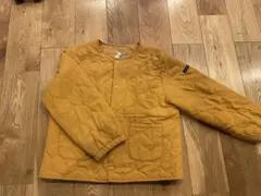 キッズ キルティングジャケット マスタード