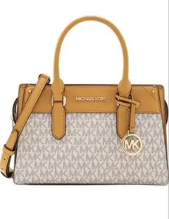MICHAEL KORS ハンドバッグ ベージュ/イエロー