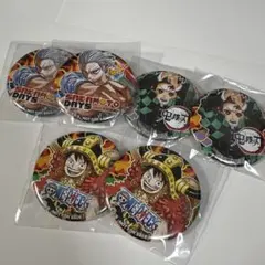 ジャンプビクトリーカーニバル ジャンバルクエスト　缶バッジ 坂本 炭治郎 ルフィ