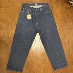 gold wide denim pants suvin L