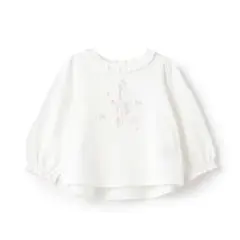 【最終値下げ】mezzo piano メゾピアノ　フラワー音符長袖Tシャツのサムネイル