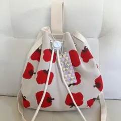d.kelly ニット巾着 リンゴ