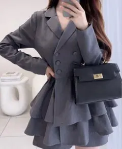 GRL ショートパンツセットアップ [tu1884] グレー　M