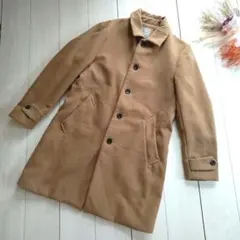 nano・universe/コート/L/裏地付き/チェスター風/ステンカラー