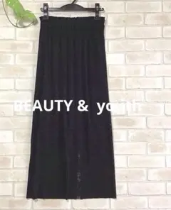 BEAUTY & YOUTH タイトスカート レース ストレッチ ブラック Mのサムネイル