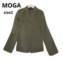 MOGA ウエストベルト　ジャケット　オリーブグリーン テーラードジャケットのサムネイル