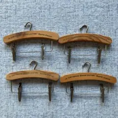 木製ハンガー風　メモクリップ　4本セットのサムネイル